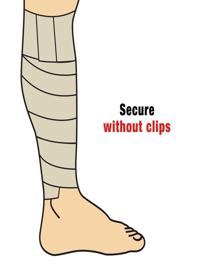 ACE Brand Elastic Bandage with Clips, Adjustable for Secure, Moderate Support, 4", One Size Fits Most - Image 3